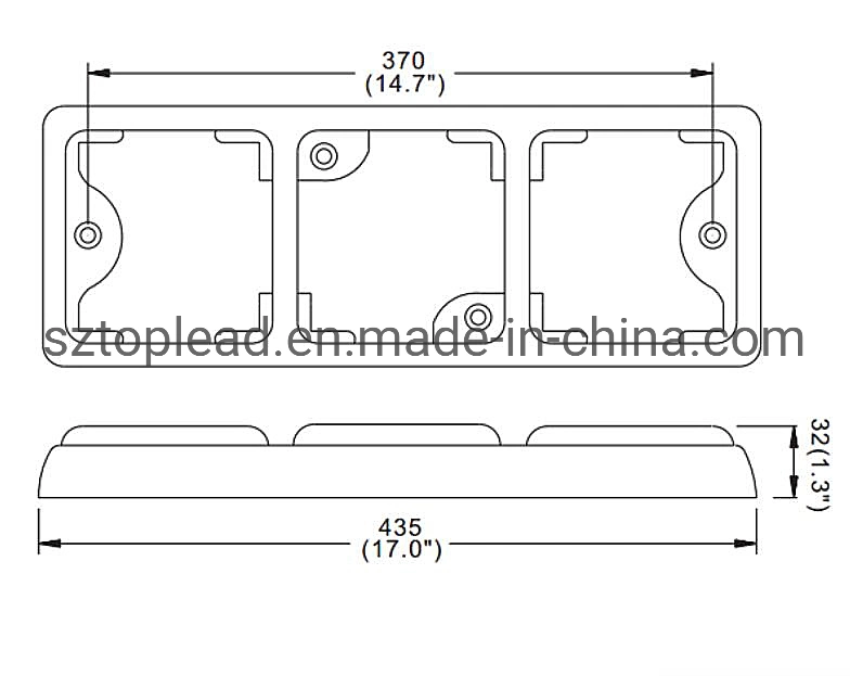 Toplead 12-28V LED LKW-Heckleuchte angedeutet Stop Combinatio Fahrbremsleuchte Fahrtrichtungsanzeiger Rückwärts Kw-210