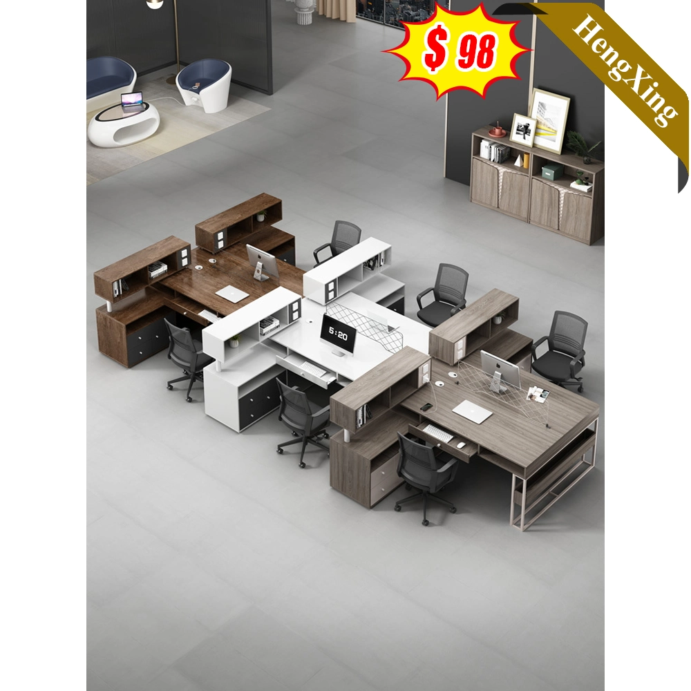 Factory Price Office Furniture Table Cabinet 2 People Partion Desk Workstation