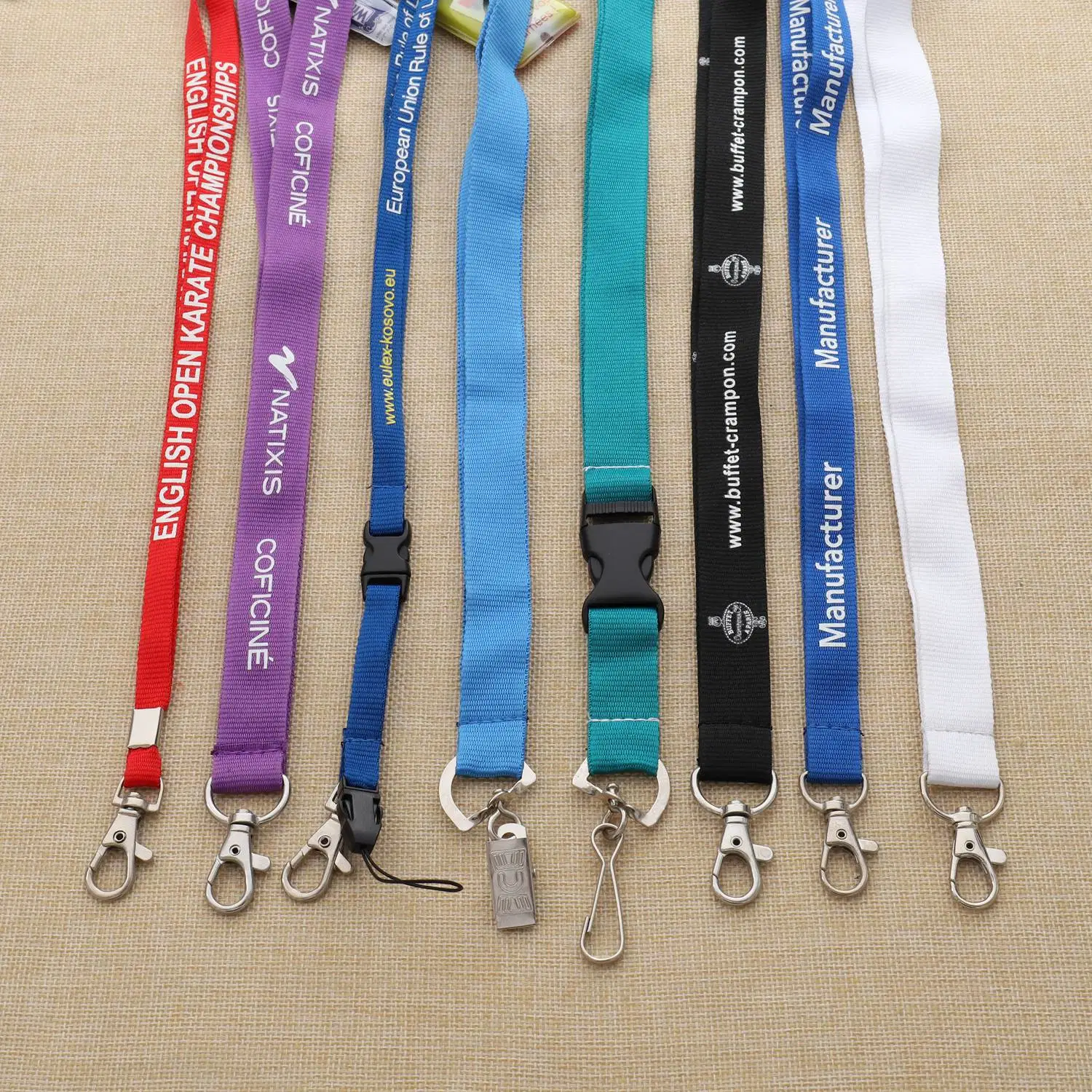 Maßgeschneiderte Günstige Werbegeschenk Halsband Polyster Sublimation Gewebten Lanyards