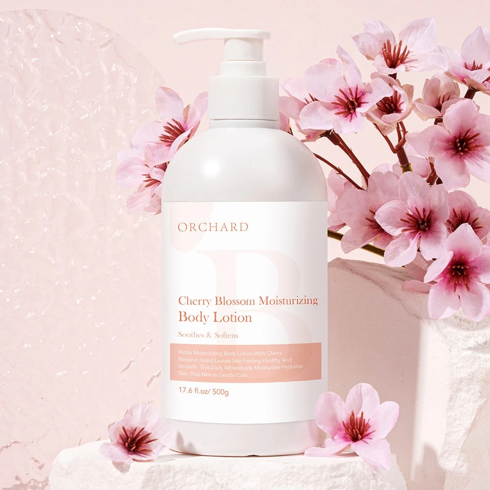 Private Label Body Care Soothes & Softens Cherry Blossom Moisturizing Body Lotion