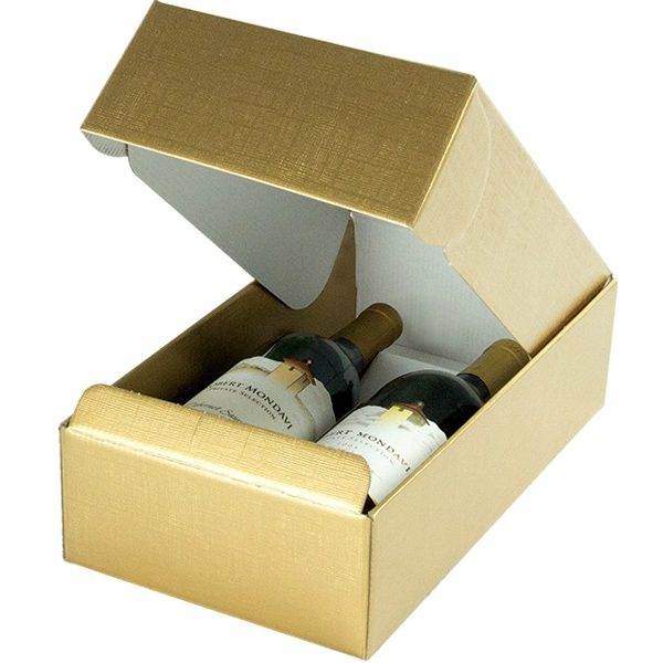 Wholesale/Supplier Paper Wine Gift Box Cardboard 2 and 5 Pack Bottle Carrier Beer Box