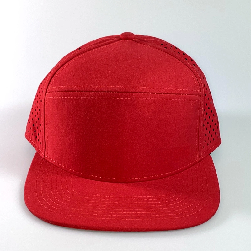 7 Panel Trucker Cap Wholesale/Supplier Blank Flat Brim Snapback Hat Cap