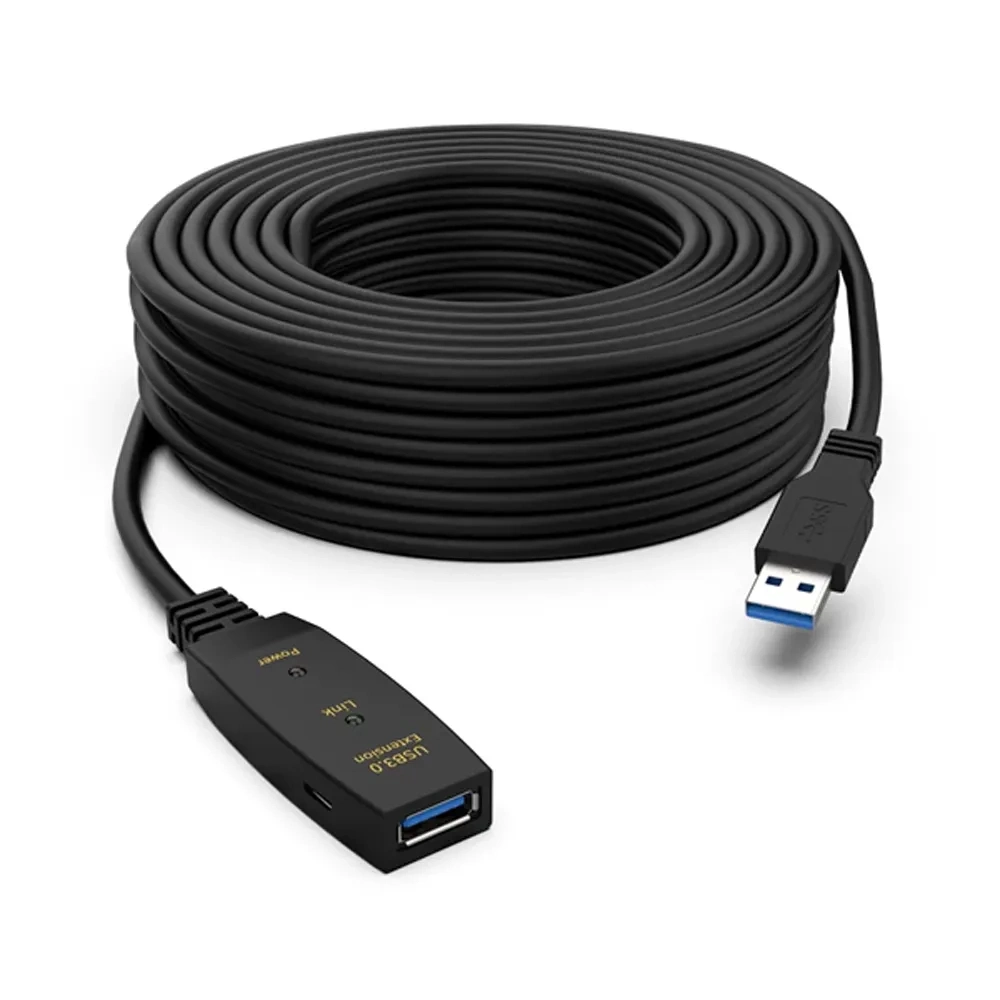 كبل امتداد USB 3.0 نشط ذكر لجهاز تكرار التمديد الأنثويّة كابل