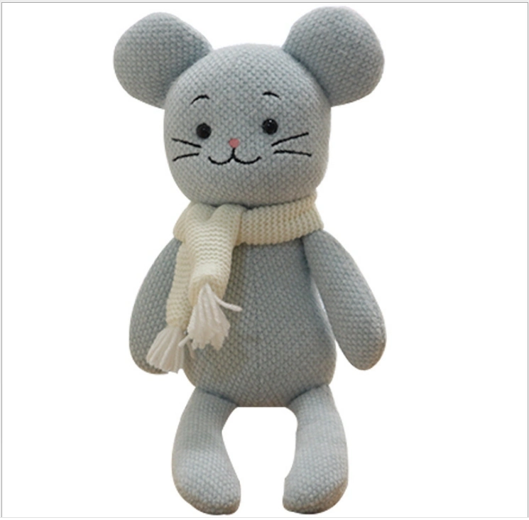 Toy Scarf Rabbit Mouse Doll Bow Tie Plush Series Children&prime; S Bed Playmate