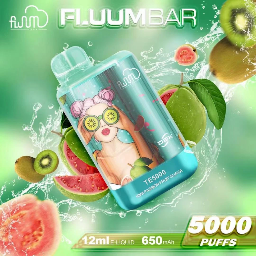 China Mayoreo Fluum Bar Te 5000 Puffs 5K Puff Max Flujo desechable vaina VAPE sabores de fruta 20mg 50mg 5% nicotina 12mL Crystal Randm 7K