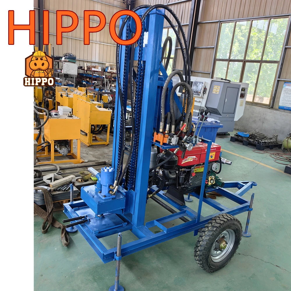 Hippo New Product 100 Meter Hydraulic Portable Diesel Engine