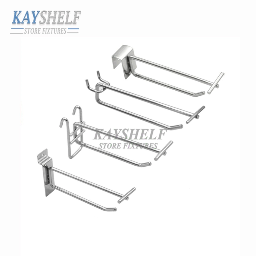 Supermarket Store Shelving Hanging Accessories Metal Steel Wire Display Hooks