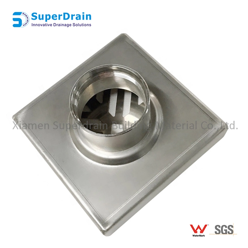 Stainless Steel Bathroom Brass Floor Drain Shower Golden Sink Waste with Filte