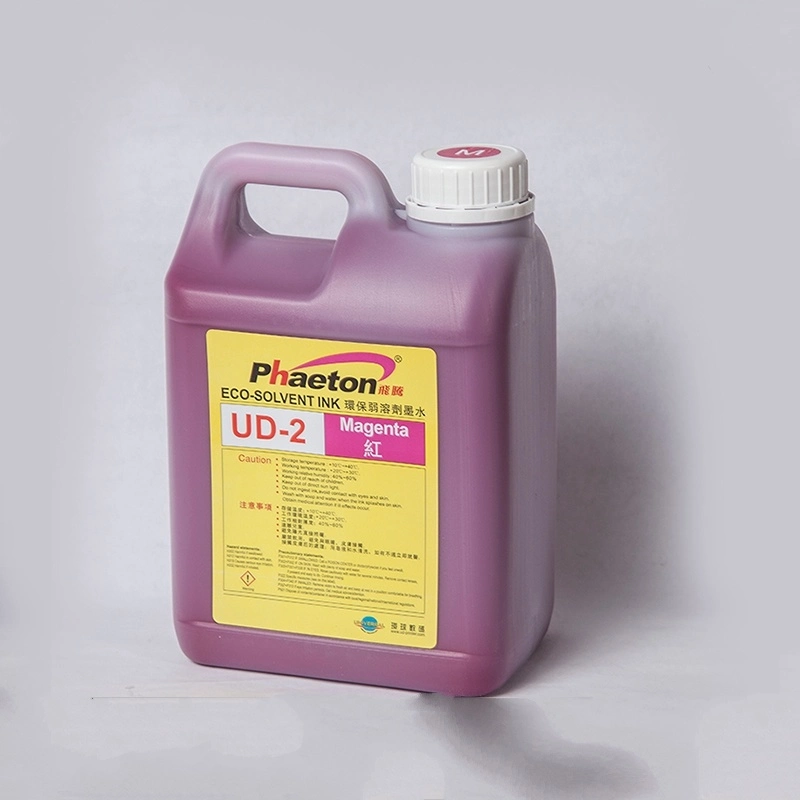 Fábrica/mayorista Precio Phaeton Ud-2 Eco Solvent Ink para Seiko Spt510 Cabezal de impresión Universal Ud-2 tinta a base de agua para Challenger Infiniti Impresora Phaeton