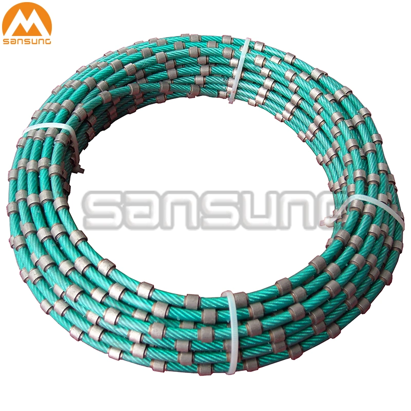 Concrete and Steel Diamond Wire Marble and Granite Diamond Wire for Saw Cutting