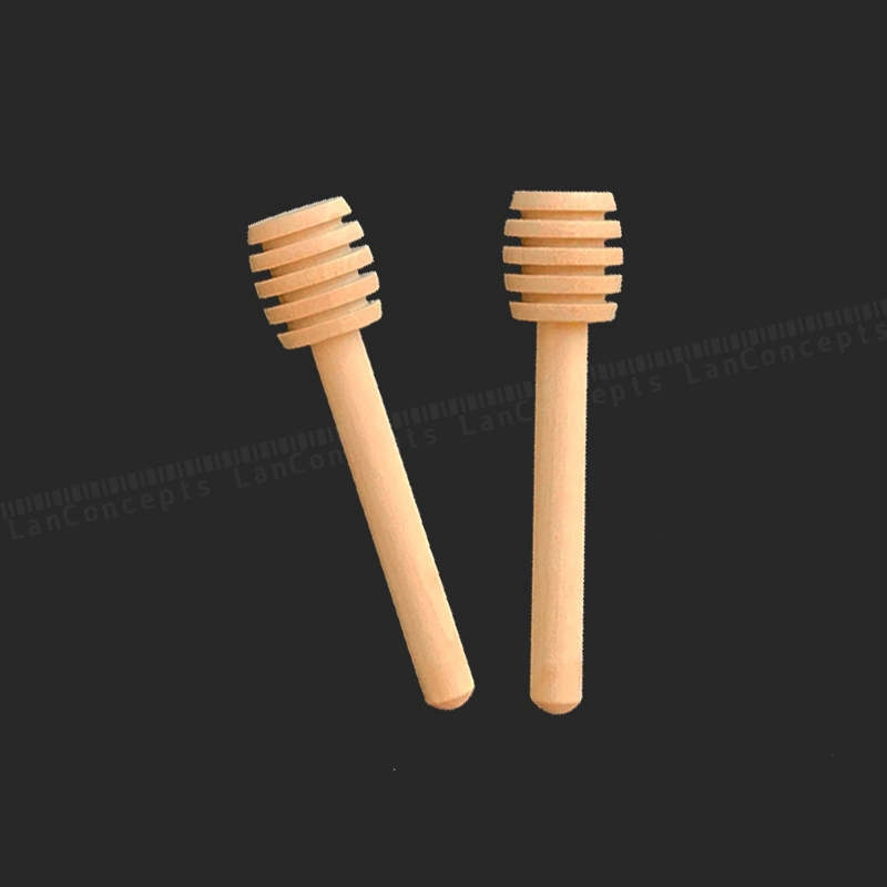 Manufacturer Wood Honey Stick Hot Selling Honey Stir Bar Kitchen Tools Wooden Dipper 8-16cm