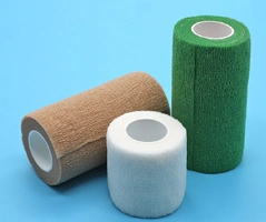 PP Nonwoven Cohesive Elastic Bandage Latex and Latex Free Adhesive Self-Adherent Wrap Stick to Itself