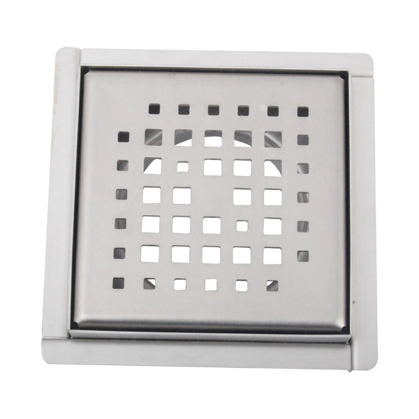 OEM Removable Grate Strainer Shower Drainer Bathroom Accessories Square Stainless Steel Floor Drain