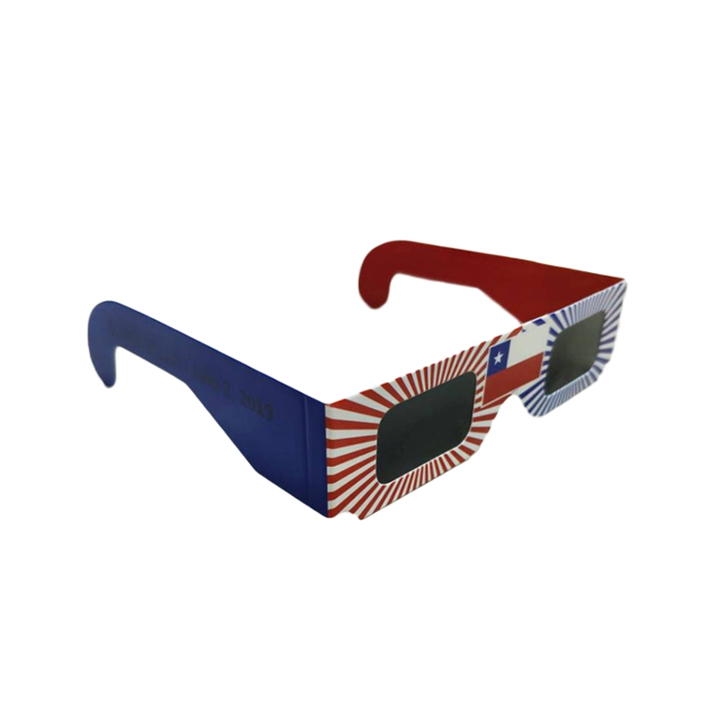 3D Folding Paper Solar Eclipse Frames Glasses with ISO CE Certification for Adult Kids