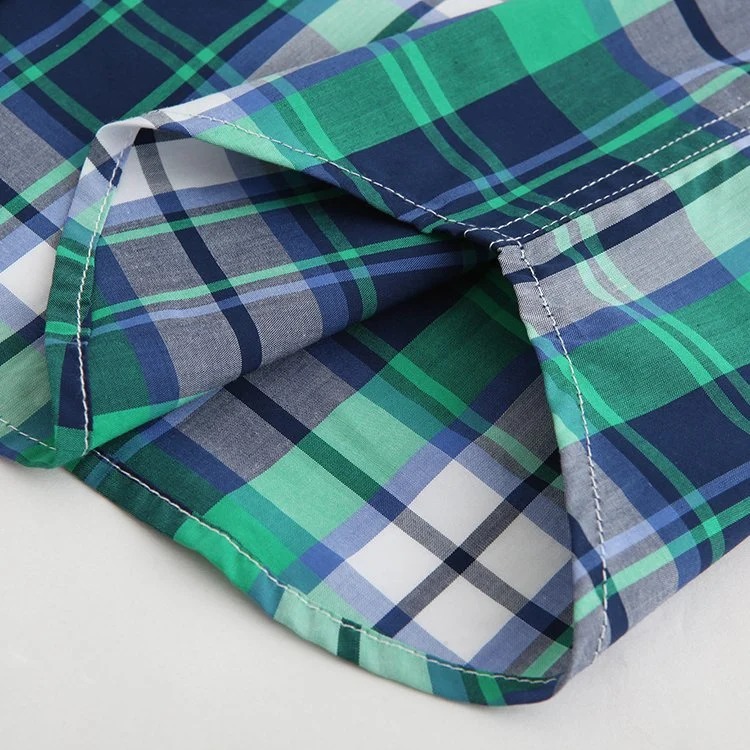 Embrace Sophistication with a Green Plaid Standard Shirt for Men