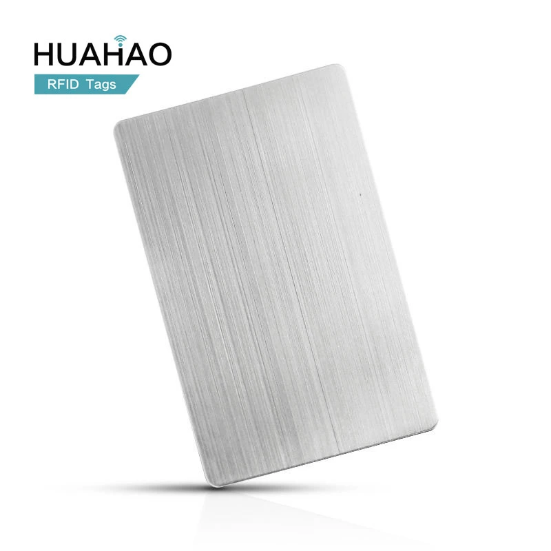 Huahao Manufacturer Custom Smart RFID NFC Metal Business Dual Frequency Key Card