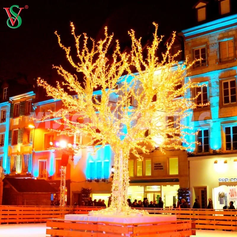 3D Motif Gran cadena al aire libre Luz de Navidad Rama luces de árbol