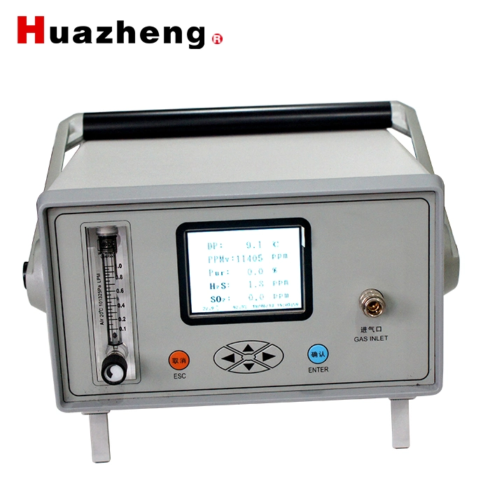 Medidor de humedad de punto de rocío a gas analizador de contenido de agua SF6