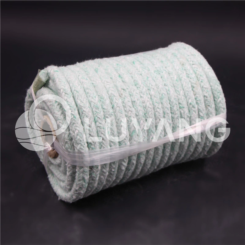 1260 Luyangwool céramique Fibre textile/ corde ronde GF four Klin Isolation antifeu/matériaux réfractaires AES/Kaowool/Dura/Fiberfrax 500 kg/M3