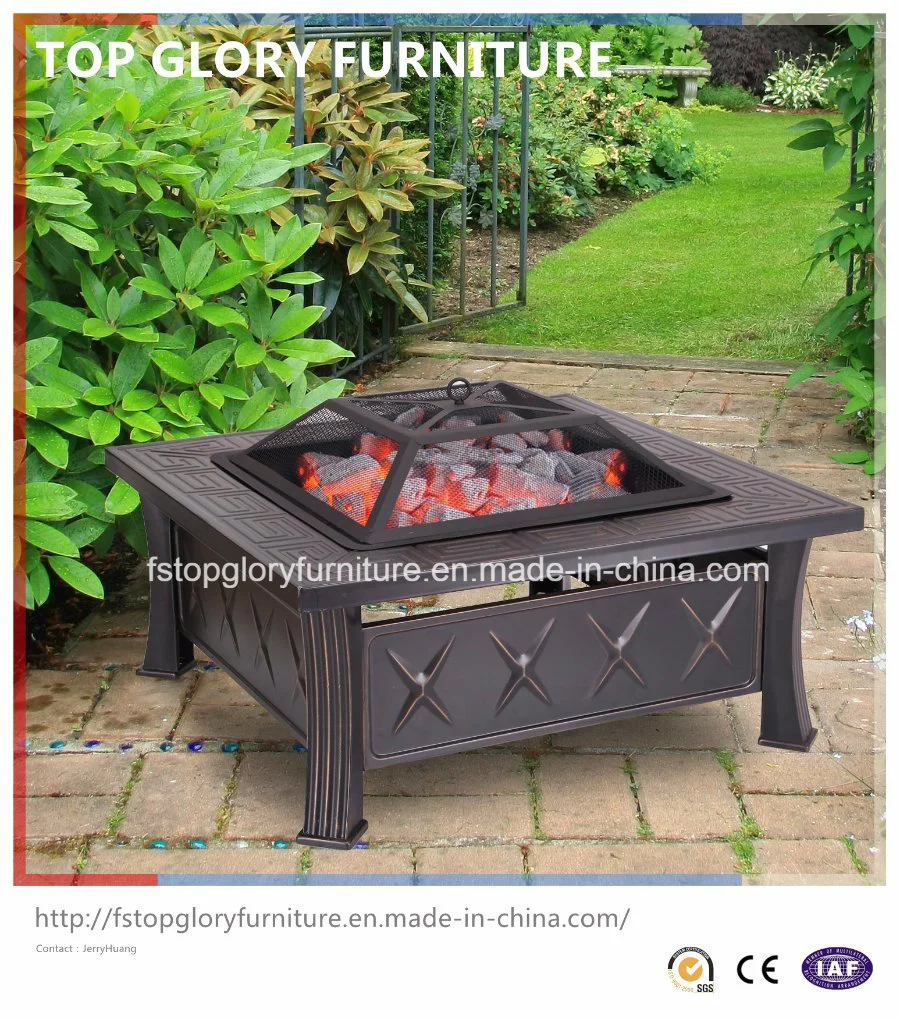 Square New Design Garden Firepit BBQ Grill