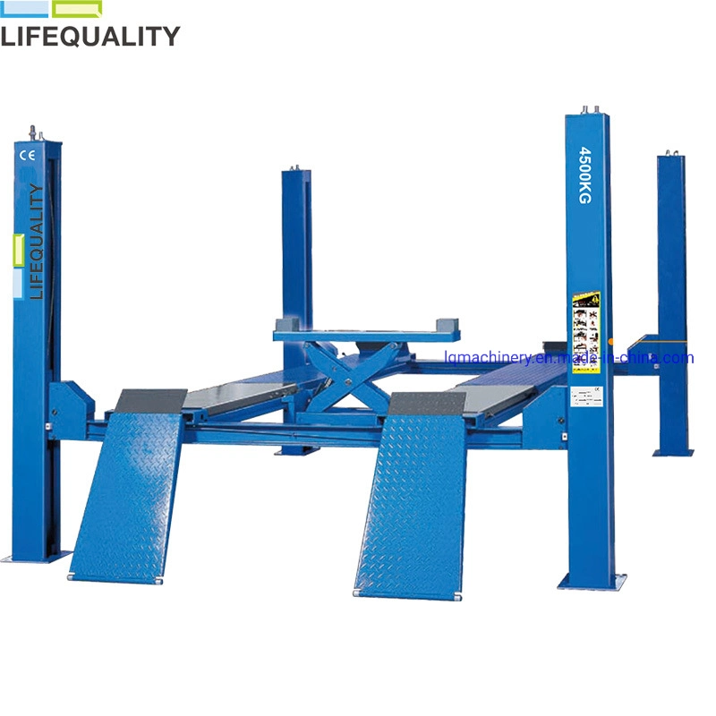 China Car Auto Wheel Alignment 4 Four Post Car Hoist Lift