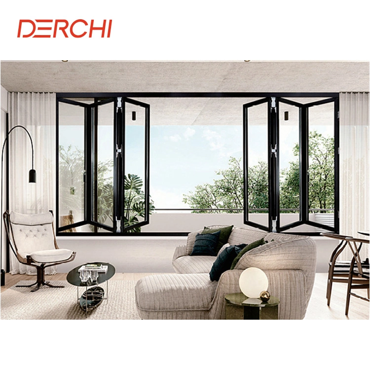 Large Glass Windows Florida Approval Window Factory Aluminium Glass Folding Windows and Doors for Balcony