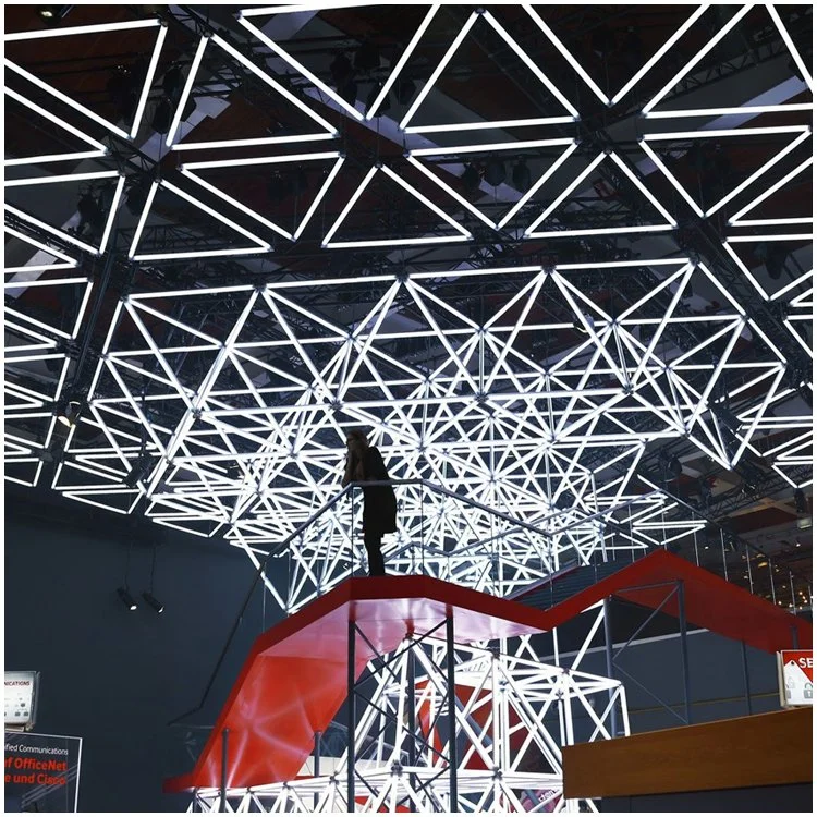 ثريا LED مسرح مخصصة KTV يضيء بلورات آرت ديكو داخلية سقف مصباح بندول ذو شكل ثريا DIY
