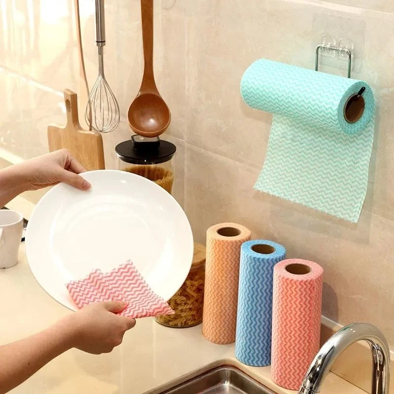 Wholesale of Disposable Kitchen Cleaning Cloth Oil-Absorbent Non-Woven Dishwashing Cloth