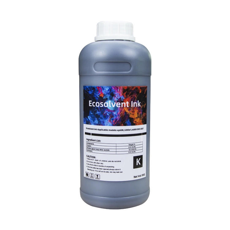 Eco Solvent Printing Ink for Dx5 XP600 I3200 Printheads Banner Printing Machine