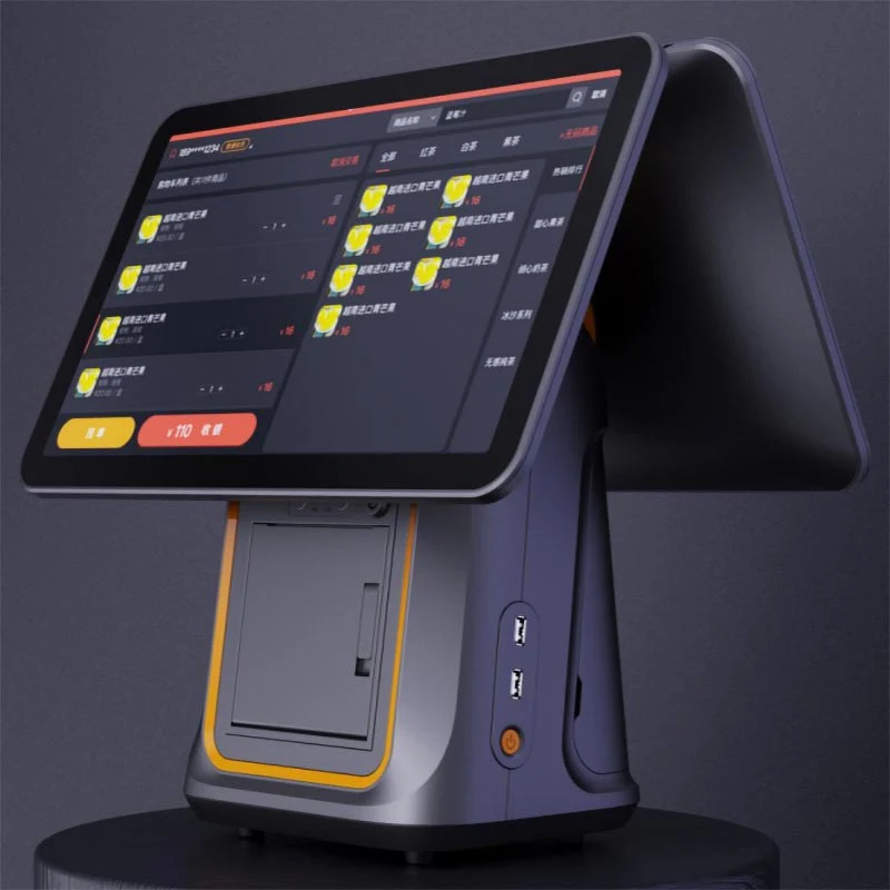 15 Zoll Kapazitive POS-System Touchscreen-Kassenautomat Mit inbuild Printer