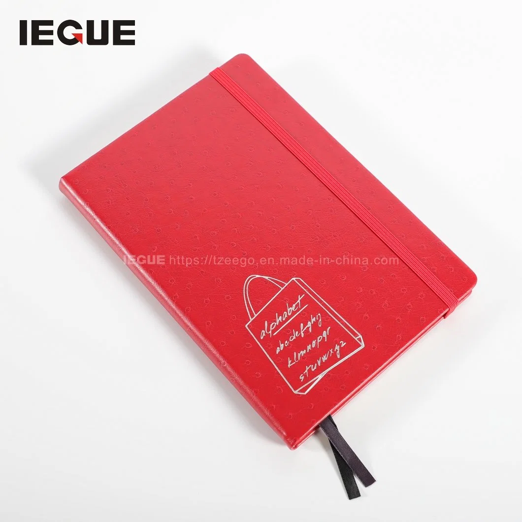 School Promotional Customized PVC Leather Journal Lined Promotion Journal Printing Custom Notebook with Pocket