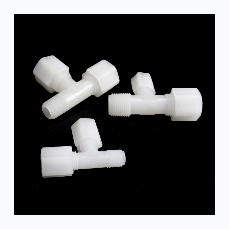 PVDF Male Run China Tees Plastic Join PVDF Female Connectors Union with SGS