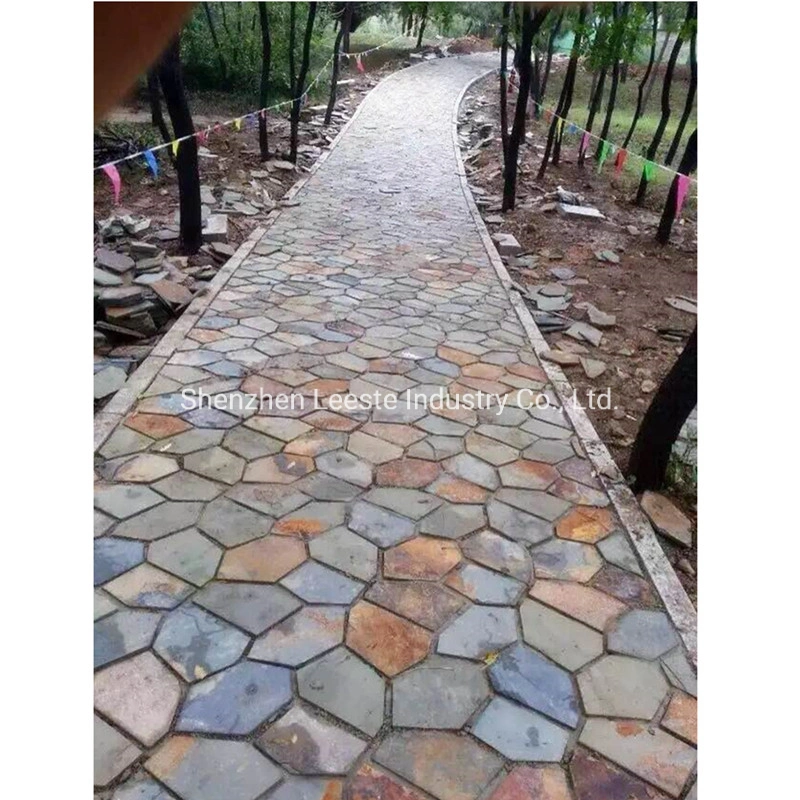 Landscape Paving Stone Crazy Slate Stone Garden and Wall Decoration