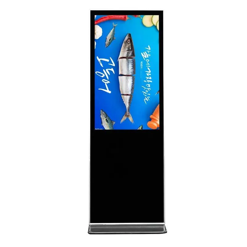 LCD Floor Standing Vertical TV Touch Screen Kiosk 4K Indoor Advertising Player Display Screen