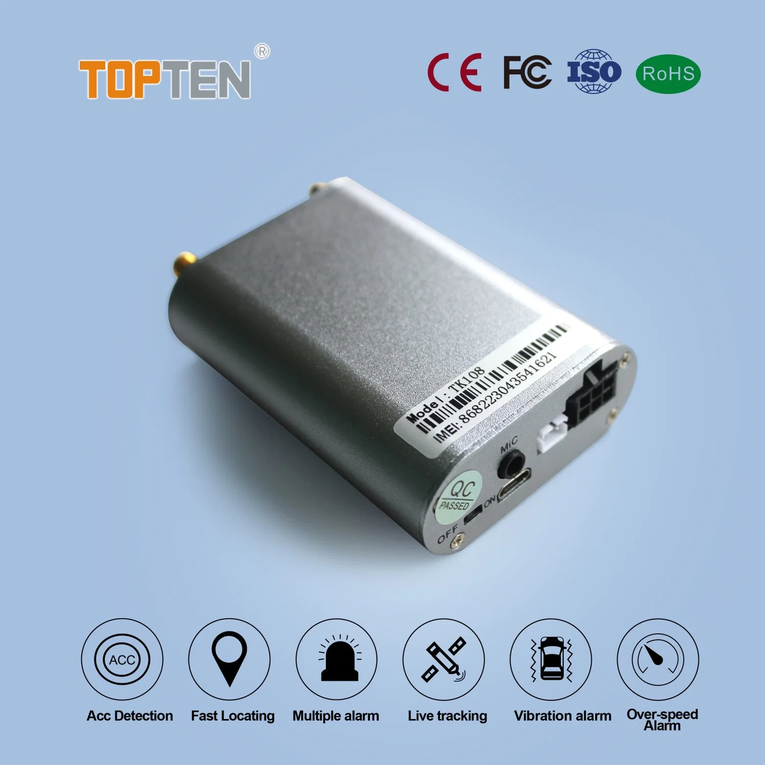 Tempo Real GSM / GPRS / GPS do Veículo Tracker (GT08-E3)