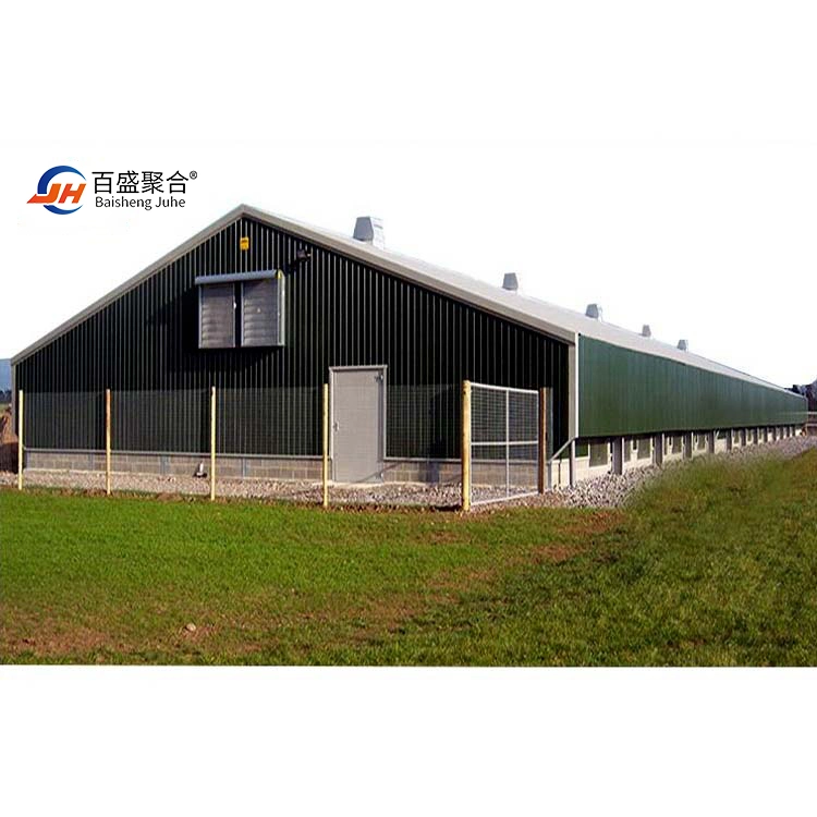 Faible prix de l'élevage de poulet hangar préfabriqué Structure en acier de construction de la chambre