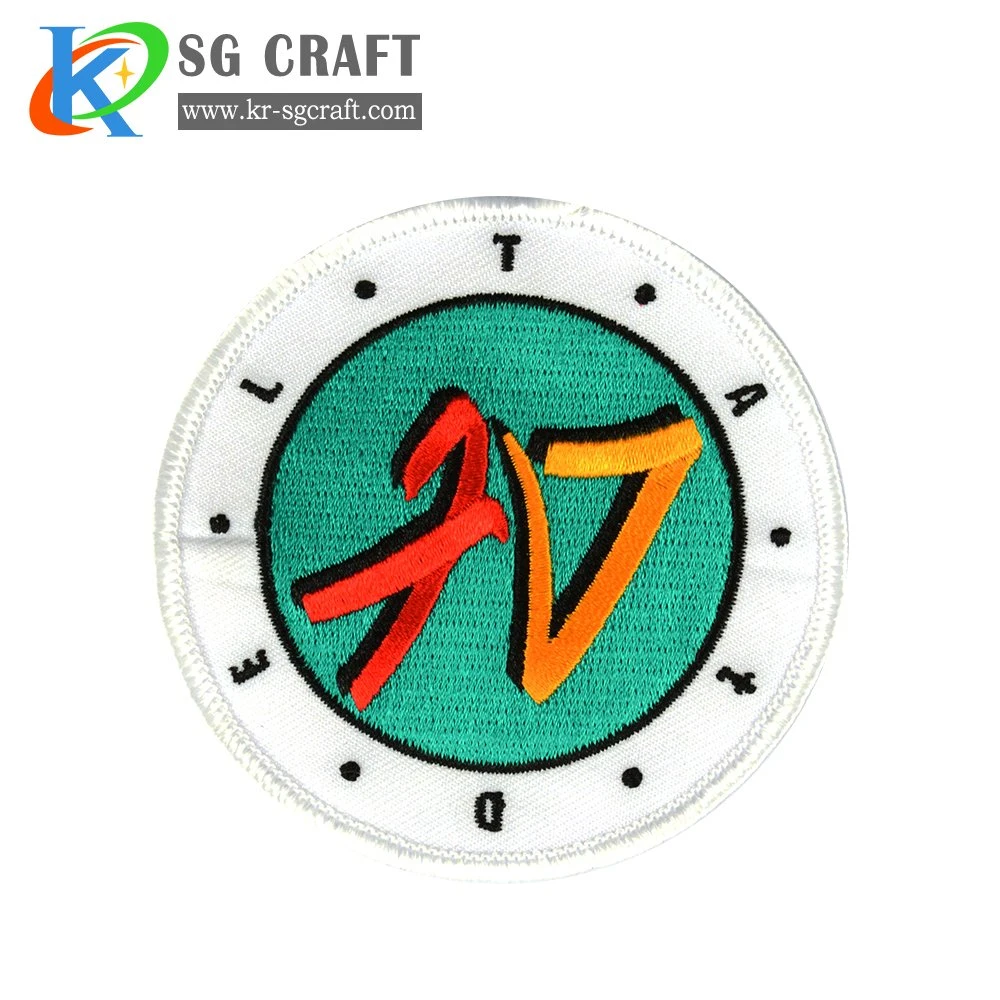 Factory Price Service 2D/3D High quality/High cost performance  Customem Broidery Flower Appliques Patches Embroidery Patch&Badge by Fabric