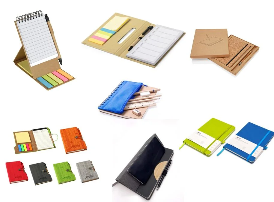 Office Supply Cloth PU Leather Eco Writing Notebook for School