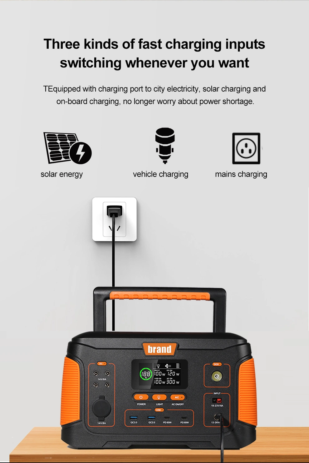 Tj1000 Outdoor Mobile Energy Storage 1000wpower Supply Outdoor Storage Power Supply Outdoor Saving Power Supply Power Station