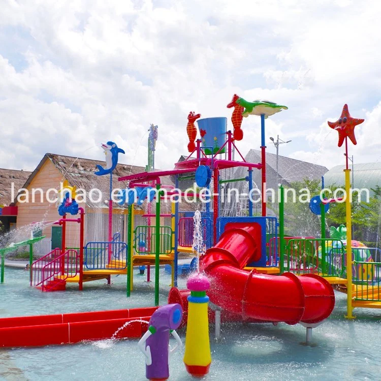 Oceanic Water House Kids Outdoor Playground Splash Theme Park Equipment