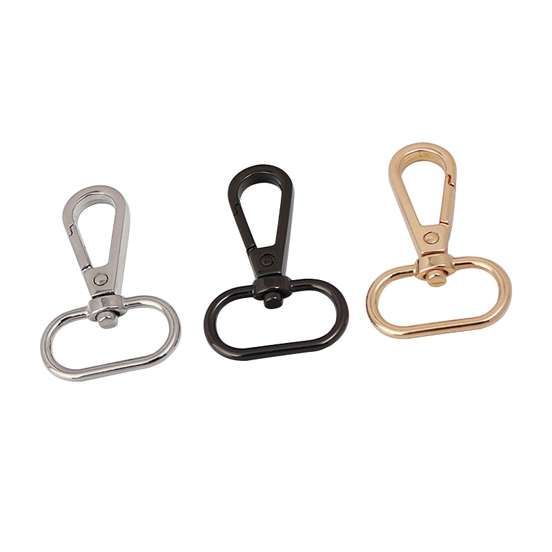 Strap Belt Loop Dog Collar 25mm Leads Clasp Hardware Metal D Ring Buckle Carabiner Brass Hook