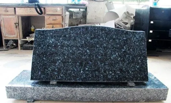 Tombstone Price G603 Headstones Granite Carve Black Granite Flower Carved