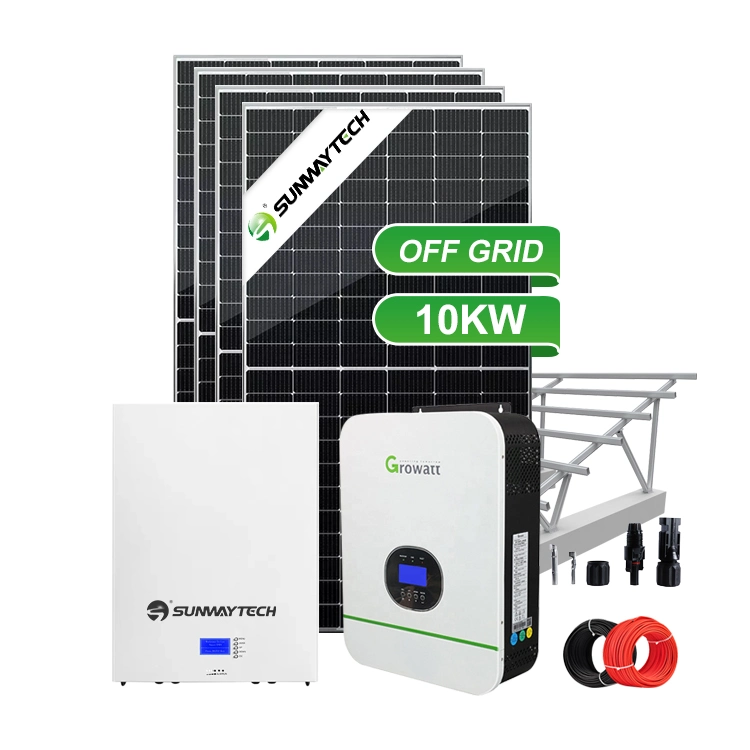 Juego completo de paneles solares para el hogar Sistema de energía solar Sistema de energía doméstica de 5kw 6kw 8kw 10kw Fuera de la red Conjunto de energía solar