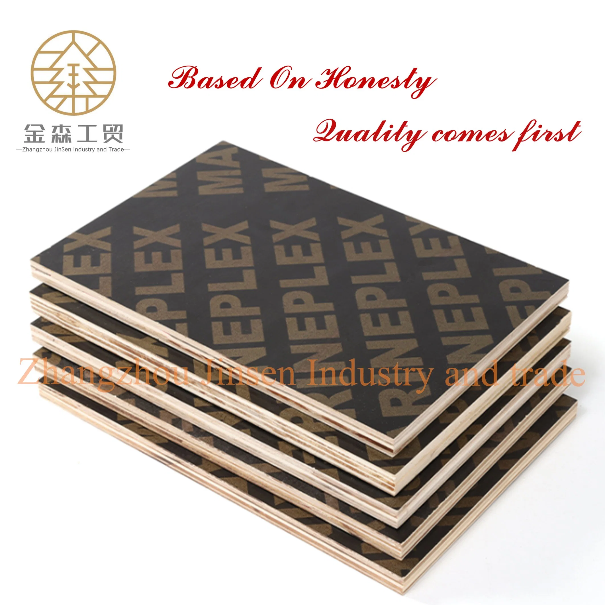 Professional Poplar Core Phenolic Film Faced Plywood Board for Outdoor