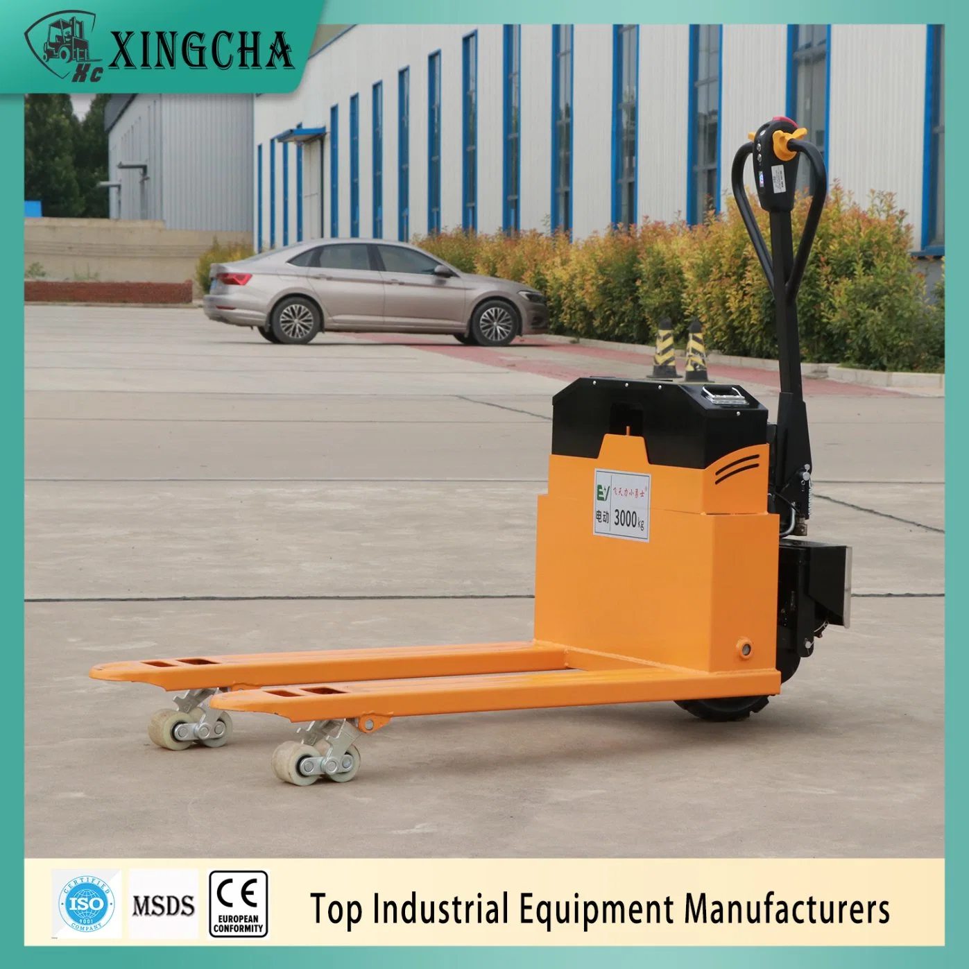 1500kg Full Electric Pallet Truck with Battery Easy Operation