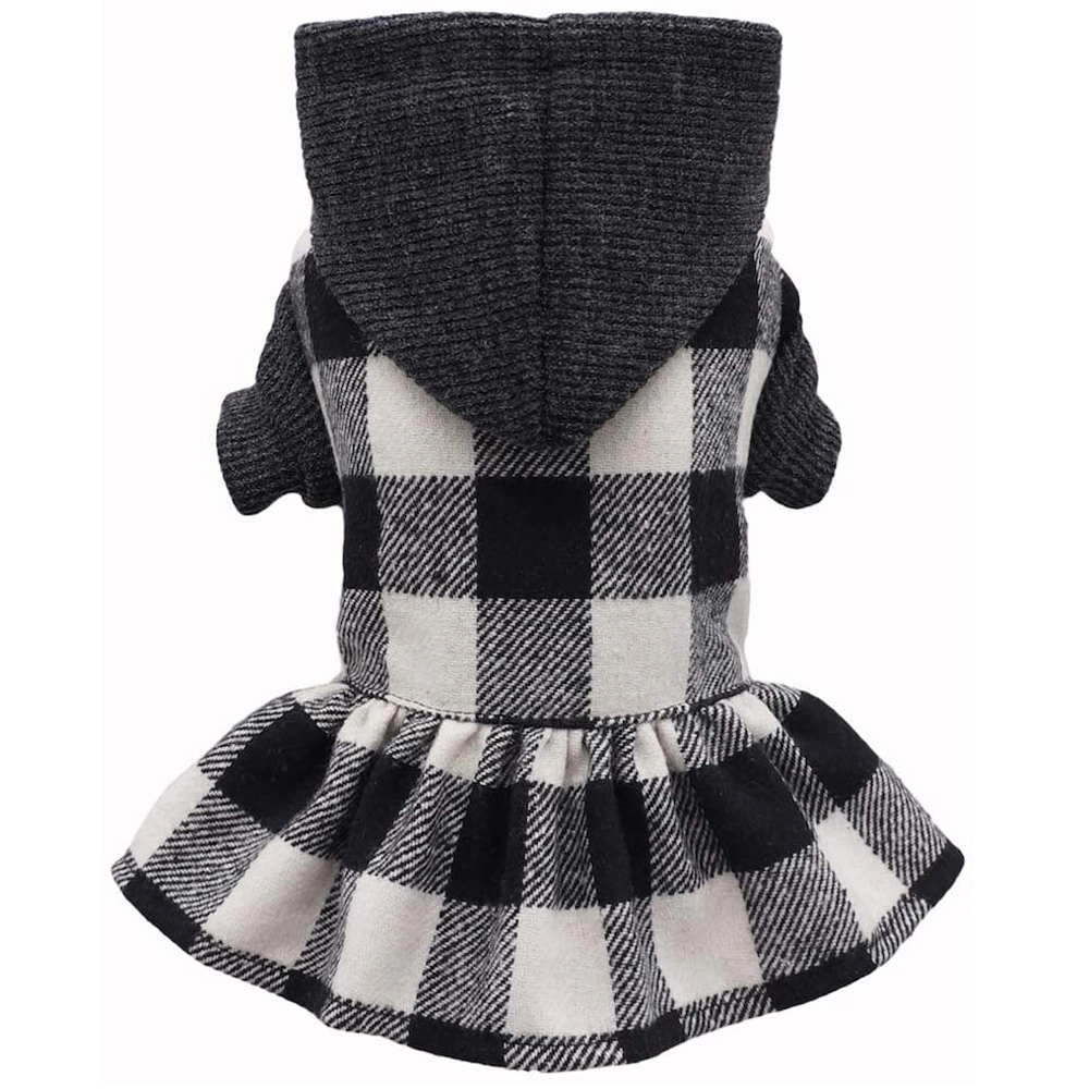 Wholesale/Supplier High quality/High cost performance  Custom Cute Pet Sweater Dress Apparel Custom Plaid Pattern Printing Dog Clothes