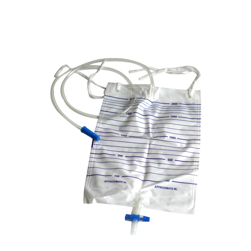 Medical Supply Disposable Adult 1000ml 2000ml Urine Drainage Bag System Urine Collector