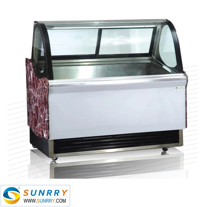 Ice Cream Fridge Freezer Display Counter with Automatic Defrost System