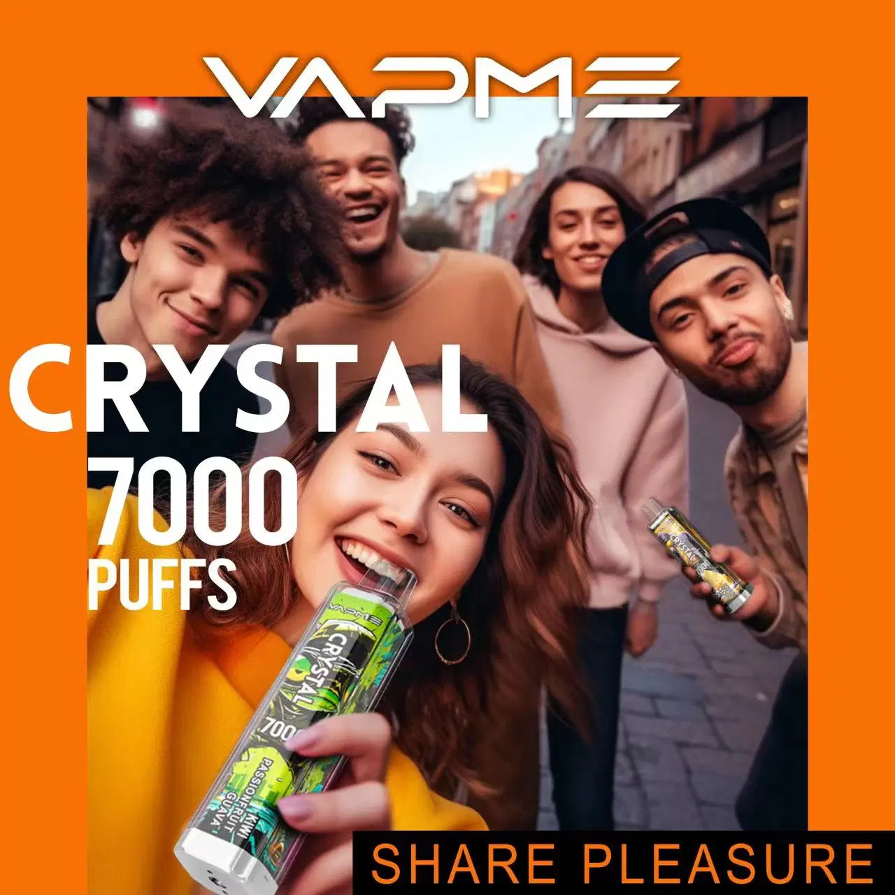 Прозрачный Vapes Vapme Crystal Reports 7000 Puffs 850Ма аккумулятор 12 вкусов Vs Randm Tornado 7K Supbliss роскошь 4000 Легенды PRO Plus