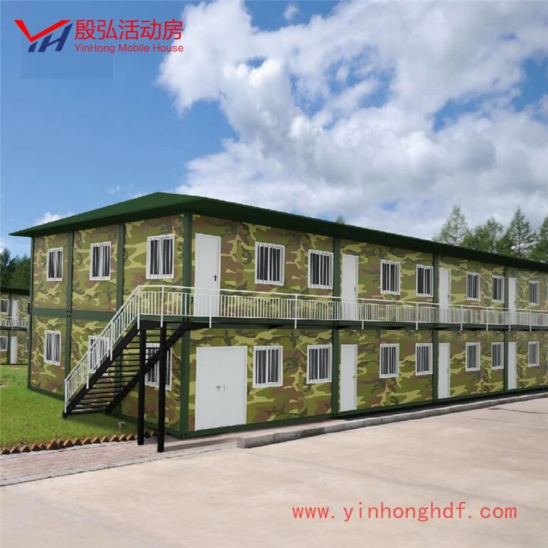 Prefab Military Camping Cabin House for Movable China Modular Office Containers